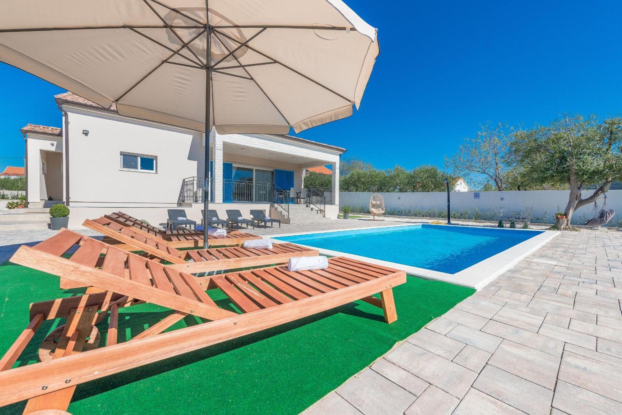 Villa Tara Zadarvillas Tinj Exteriör bild