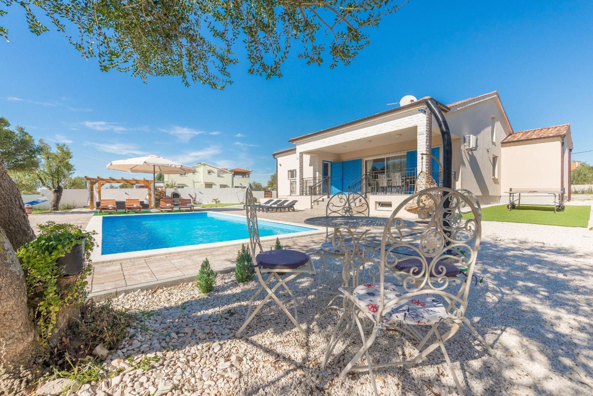 Villa Tara Zadarvillas Tinj Exteriör bild